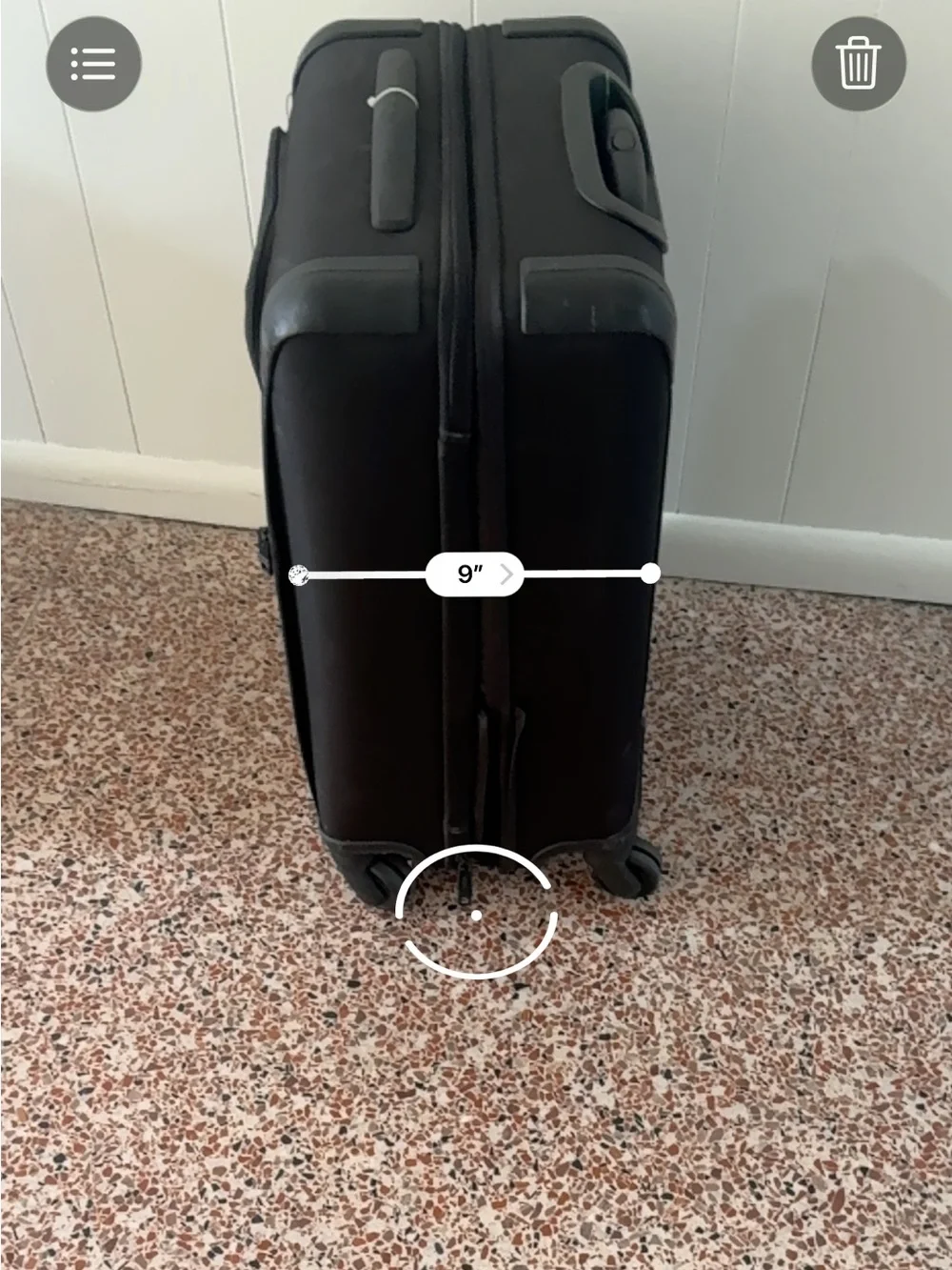 Tumi Black Rolling Carry-On Travel Suitcase